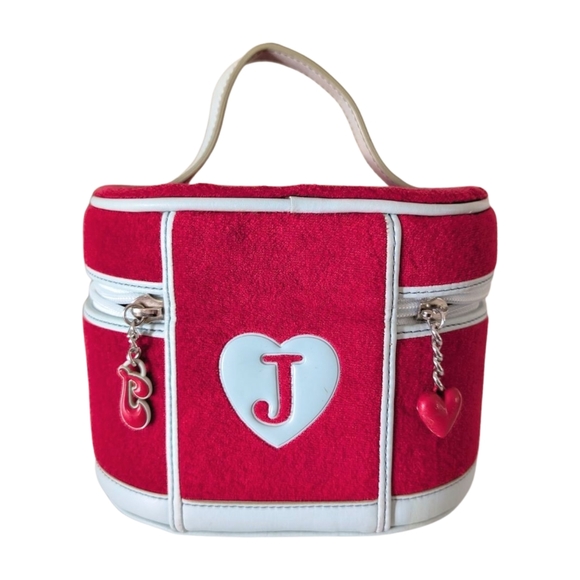 Juicy Couture Handbags - Vintage Y2K Juicy Couture Red Velour Train Case